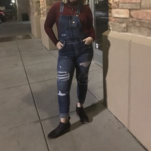 AEO DENIM OVERALLS